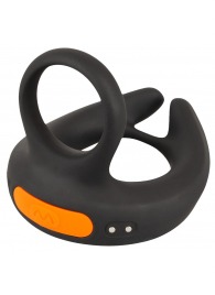 Черный вибростимулятор мошонки RC Scrotum Stimulator with Vibration - Orion - в Прокопьевске купить с доставкой