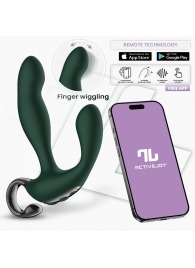 Зеленый вибромассажёр простаты Greeny - 12,8 см. - Intoyou - в Прокопьевске купить с доставкой