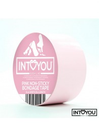 Розовый скотч для фиксации Non-Sticky Bondage Tape - 15 м. - Intoyou - купить с доставкой в Прокопьевске