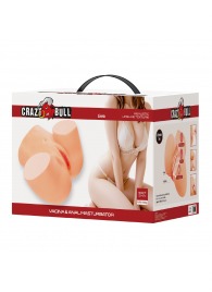 Телесный мастурбатор Liora с 2 любовными тоннелями - Baile - в Прокопьевске купить с доставкой