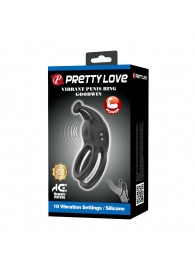 Черное перезаряжаемое виброкольцо Goodwin - Baile - в Прокопьевске купить с доставкой