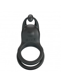 Черное перезаряжаемое виброкольцо Goodwin - Baile - в Прокопьевске купить с доставкой