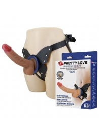 Поясной страпон Wells: трусики в форме бабочки и фаллоимитатор-насадка - Baile - купить с доставкой в Прокопьевске