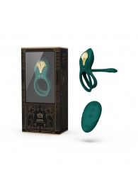 Зеленое эрекционное виброкольцо Bayek с пультом ДУ - Zalo - в Прокопьевске купить с доставкой