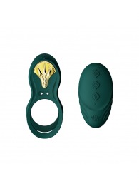 Зеленое эрекционное виброкольцо Bayek с пультом ДУ - Zalo - в Прокопьевске купить с доставкой