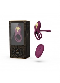 Фиолетовое эрекционное виброкольцо Bayek с пультом ДУ - Zalo - в Прокопьевске купить с доставкой