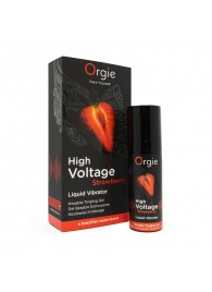 Жидкий вибратор Orgie High Voltage Strawberry - 15 мл. - ORGIE - купить с доставкой в Прокопьевске