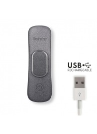 Черный перезаряжаемый вибратор в трусики с управлением через приложение - Oninder