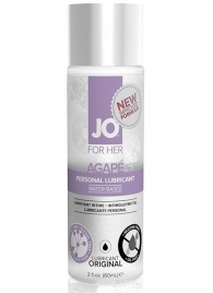 Лубрикант на водной основе для женщин JO AGAPE LUBRICANT ORIGINAL - 60 мл. - System JO - купить с доставкой в Прокопьевске