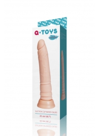 Телесный фаллоимитатор A-toys с присоской - 22 см. - A-toys купить с доставкой в интернет-магазине Orgasmix в Прокопьевске Телесный фаллоимитатор A-toys с присоской - 22 см. - A-toys