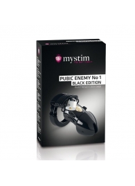 Пояс верности с электростимуляцией Mystim Pubic Enemy No1 Black Edition - MyStim - купить с доставкой в Прокопьевске