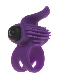 Эрекционное кольцо с подхватом мошонки и стимуляцией клитора Bullet Lastic Ring - Adrien Lastic - в Прокопьевске купить с доставкой