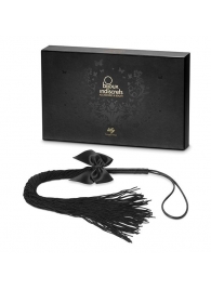 Чёрная плётка Lilly Whip Bijoux - Bijoux Indiscrets - купить с доставкой в Прокопьевске