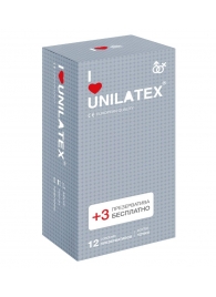 Презервативы с точками Unilatex Dotted - 12 шт. + 3 шт. в подарок - Unilatex - купить с доставкой в Прокопьевске