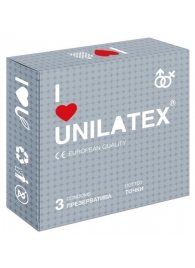 Презервативы с точками Unilatex Dotted - 3 шт. - Unilatex - купить с доставкой в Прокопьевске