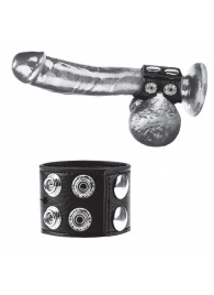 Ремень на член и мошонку 1.5  Cock Ring With Ball Strap - BlueLine - купить с доставкой в Прокопьевске