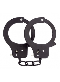 Чёрные наручники из листового металла BONDX METAL CUFFS BLACK - Dream Toys - купить с доставкой в Прокопьевске