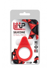 Красное эрекционное кольцо LIT-UP SILICONE STIMU RING 1 RED - Dream Toys - в Прокопьевске купить с доставкой