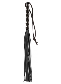 Чёрная мини-плеть из резины Rubber Mini Whip - 22 см. - Blush Novelties - купить с доставкой в Прокопьевске