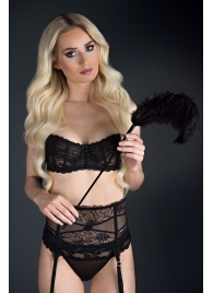 Стек с большим чёрным пером Large Feather Tickler - 65 см. - Blush Novelties - купить с доставкой в Прокопьевске