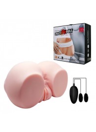Телесный мастурбатор с двумя любовными тоннелями и вибрацией - Baile - в Прокопьевске купить с доставкой