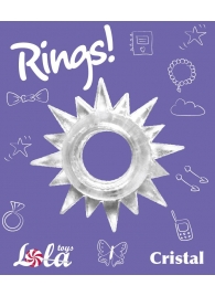 Прозрачное эрекционное кольцо Rings Cristal - Lola Games - в Прокопьевске купить с доставкой