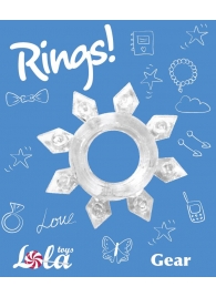 Прозрачное эрекционное кольцо Rings Gear - Lola Games - в Прокопьевске купить с доставкой