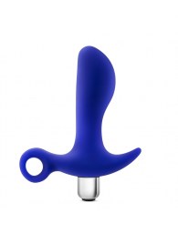 Синий стимулятор простаты с ручкой-кольцом Performance Prostimulator 02 - Blush Novelties - в Прокопьевске купить с доставкой