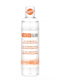 Гель-смазка 2-в-1 MASSAGE   LUBRICANT GUARANA - 300 мл. - Waterglide - купить с доставкой в Прокопьевске