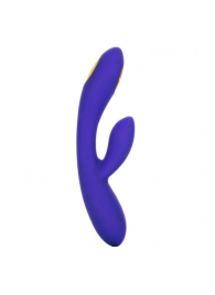 Фиолетовый вибратор с функцией электростимуляции Intimate E-Stimulator Dual Wand - 21,5 см. - California Exotic Novelties - купить с доставкой в Прокопьевске