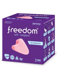 Женские гигиенические тампоны без веревочки FREEDOM normal - 3 шт. - Freedom - купить с доставкой в Прокопьевске