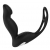 Черный вибромассажер простаты P-PLEASER W ERECTION ENHANCE - Dream Toys - в Прокопьевске купить с доставкой