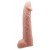 Телесная реалистичная насадка-удлинитель на пенис - 21 см. - Baile - в Прокопьевске купить с доставкой