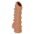 Телесная насадка с шипами и открытой головкой Nude Sleeve M - 12 см. - KOKOS - в Прокопьевске купить с доставкой