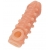 Телесная закрытая насадка с шариками Cock Sleeve Size S - 13,8 см. - KOKOS - в Прокопьевске купить с доставкой