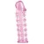 Розовая насадка на пенис с шипами - 12,5 см. - A-toys - в Прокопьевске купить с доставкой