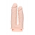 Телесный анально-вагинальный вибратор RealStick Silicone Jason M - 18 см. - Toyfa Basic