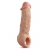 Телесная насадка-удлинитель Intrepid 9.25 Inch Realistic Penis Extender Sleeve - 23,5 см. - Blush Novelties - в Прокопьевске купить с доставкой