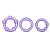 Набор из 3 фиолетовых эрекционных колец Stay Hard Beaded Cockrings - Blush Novelties - в Прокопьевске купить с доставкой