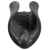 Чёрный мастурбатор Vibrating Silicone Stimulator с вибрацией - Pipedream - в Прокопьевске купить с доставкой