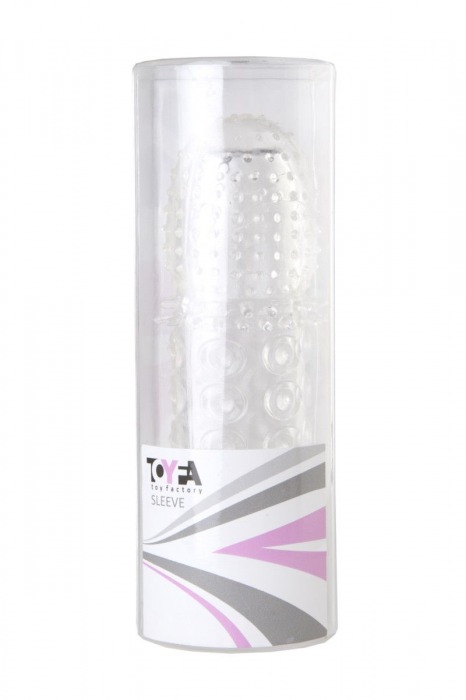 Прозрачная закрытая гелевая насадка - 13,5 см. - Toyfa Basic - в Прокопьевске купить с доставкой