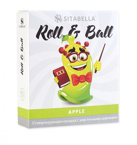 Стимулирующий презерватив-насадка Roll   Ball Apple - Sitabella - купить с доставкой в Прокопьевске