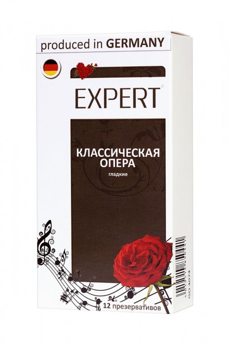 Гладкие презервативы Expert  Классическая опера  - 12 шт. - Expert - купить с доставкой в Прокопьевске