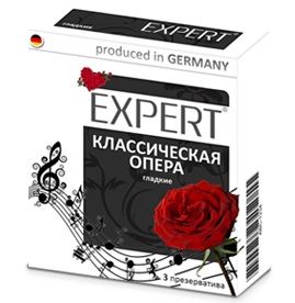 Гладкие презервативы Expert  Классическая опера  - 3 шт. - Expert - купить с доставкой в Прокопьевске