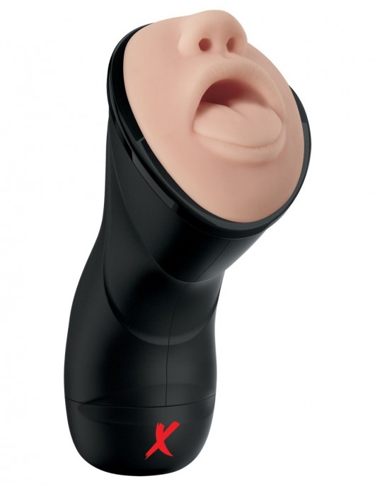 Мастурбатор-ротик Deep Throat Vibrating Stroker - Pipedream - в Прокопьевске купить с доставкой