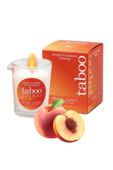 Массажное аромамасло с афродизиаками для женщин RUF Taboo Peche sucre - 60 гр. - RUF - купить с доставкой в Прокопьевске