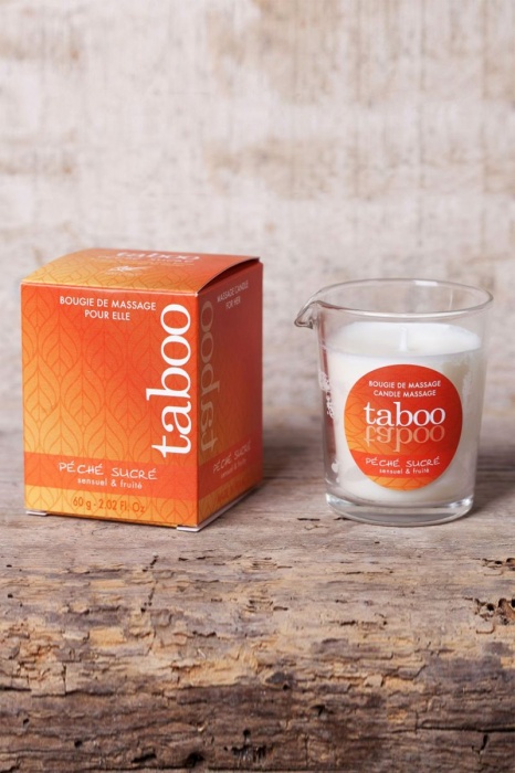 Массажное аромамасло с афродизиаками для женщин RUF Taboo Peche sucre - 60 гр. - RUF - купить с доставкой в Прокопьевске