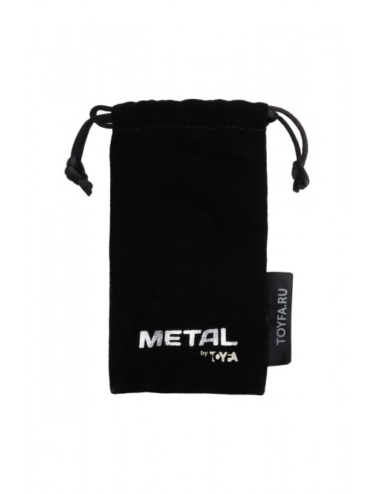 Серебристая коническая анальная пробка с красным кристаллом-сердечком - 7 см. - ToyFa - купить с доставкой в Прокопьевске