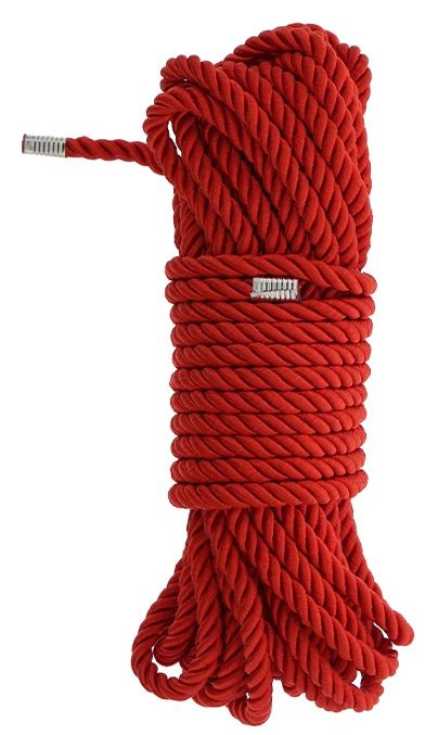 Красная веревка DELUXE BONDAGE ROPE - 10 м. - Dream Toys - купить с доставкой в Прокопьевске