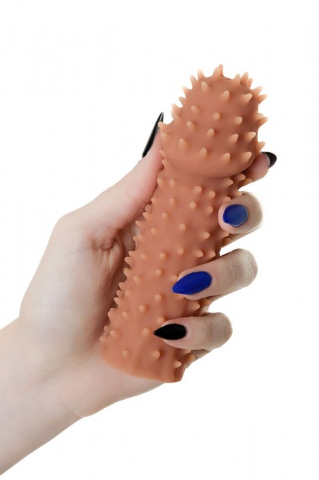 Телесная реалистичная насадка KOKOS Extreme Sleeve 07 с дополнительной стимуляцией - 12,7 см. - KOKOS - в Прокопьевске купить с доставкой